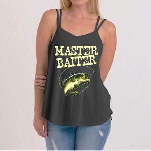 Masterbaiter Funny Fishing Fisherman Fish Master Baiter Women's Strappy Tank