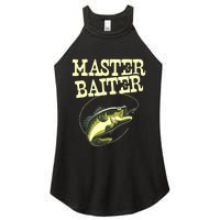 Masterbaiter Funny Fishing Fisherman Fish Master Baiter Women's Perfect Tri Rocker Tank