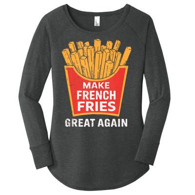 Make French Fries Great Again Donald Trump 2024 French Fry Women's Perfect Tri Tunic Long Sleeve Shirt