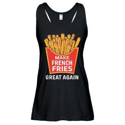 Make French Fries Great Again Donald Trump 2024 French Fry Ladies Essential Flowy Tank