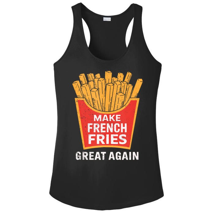 Make French Fries Great Again Donald Trump 2024 French Fry Ladies PosiCharge Competitor Racerback Tank