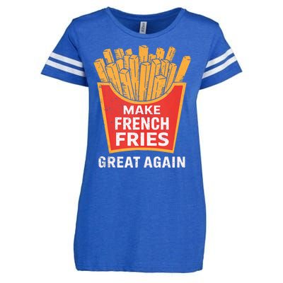 Make French Fries Great Again Donald Trump 2024 French Fry Enza Ladies Jersey Football T-Shirt