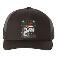 Merry Fishmas Funny Merry Christmas Fishing Lover Yupoong Adult 5-Panel Trucker Hat