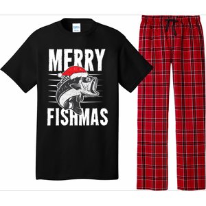 Merry Fishmas Funny Christmas Fishing Gift Great Gift Pajama Set