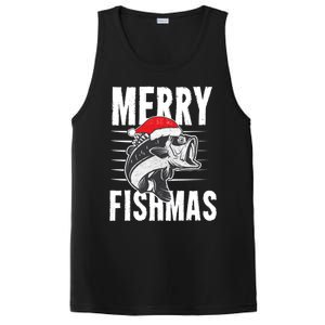 Merry Fishmas Funny Christmas Fishing Gift Great Gift PosiCharge Competitor Tank