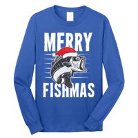 Merry Fishmas Funny Christmas Fishing Gift Great Gift Long Sleeve Shirt