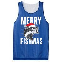 Merry Fishmas Funny Christmas Fishing Gift Great Gift Mesh Reversible Basketball Jersey Tank