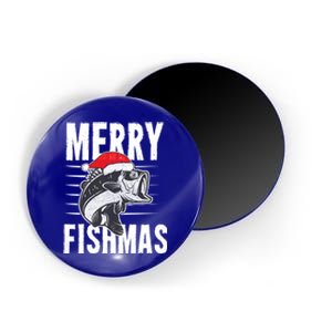 Merry Fishmas Funny Christmas Fishing Gift Great Gift Magnet