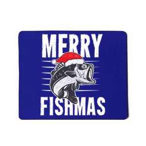 Merry Fishmas Funny Christmas Fishing Gift Great Gift Mousepad