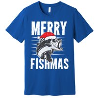 Merry Fishmas Funny Christmas Fishing Gift Great Gift Premium T-Shirt