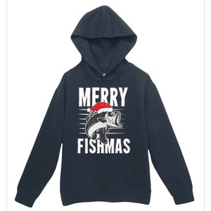 Merry Fishmas Funny Christmas Fishing Gift Great Gift Urban Pullover Hoodie