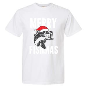 Merry Fishmas Funny Christmas Fishing Gift Great Gift Garment-Dyed Heavyweight T-Shirt