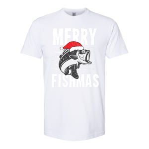 Merry Fishmas Funny Christmas Fishing Gift Great Gift Softstyle CVC T-Shirt