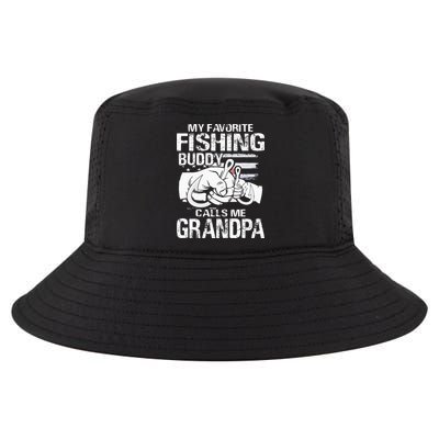 My Favorite Fishing Buddy Calls Me Grandpa Cool Comfort Performance Bucket Hat