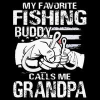 My Favorite Fishing Buddy Calls Me Grandpa Doggie Tank
