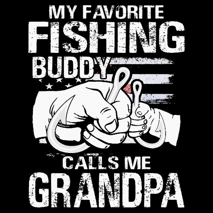 My Favorite Fishing Buddy Calls Me Grandpa Doggie Tank