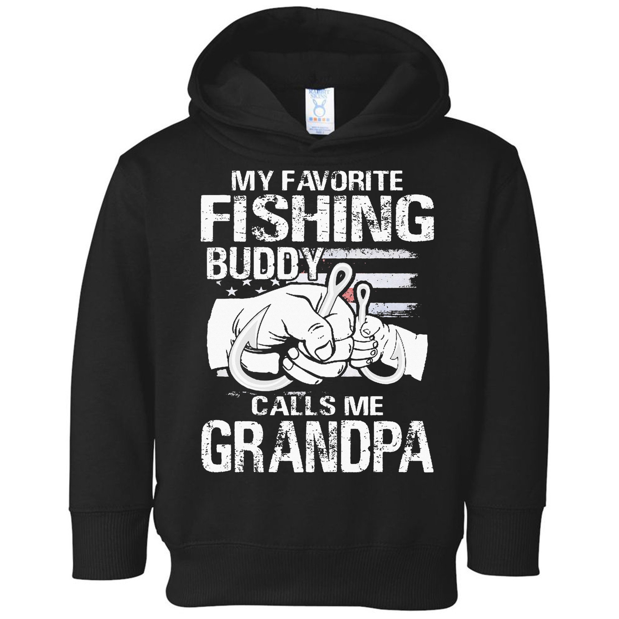 My Favorite Fishing Buddy Calls Me Grandpa Toddler Hoodie