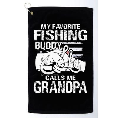 My Favorite Fishing Buddy Calls Me Grandpa Golf Towel