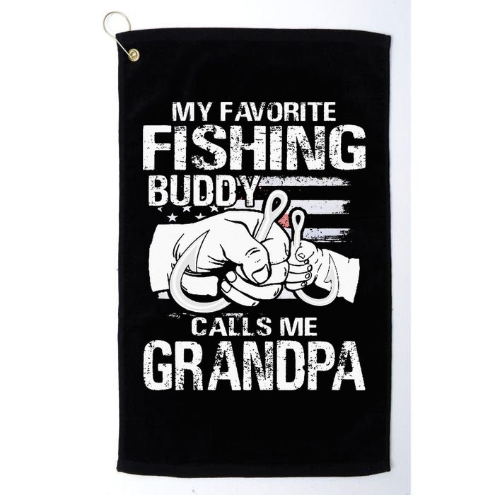 My Favorite Fishing Buddy Calls Me Grandpa Golf Towel