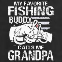 My Favorite Fishing Buddy Calls Me Grandpa Golf Towel
