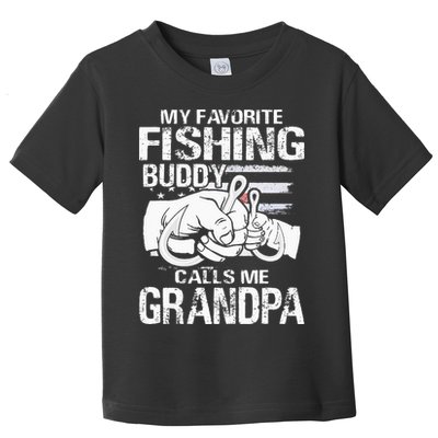 My Favorite Fishing Buddy Calls Me Grandpa Toddler T-Shirt