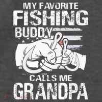 My Favorite Fishing Buddy Calls Me Grandpa Vector Backpack