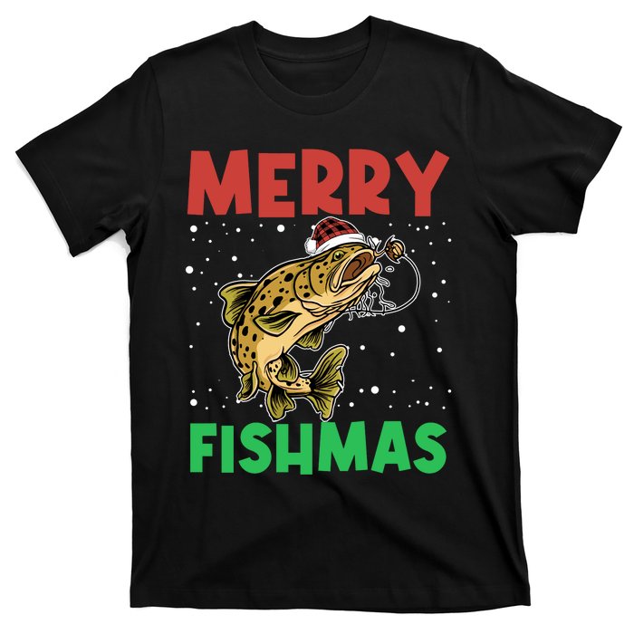 Merry Fishmas For Fisher – Xmas Christmas Fishing Long Sleeve T-Shirt