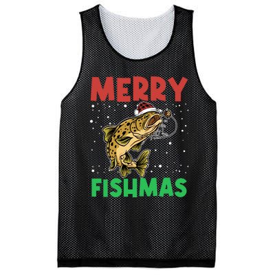 Merry Fishmas For Fisher – Xmas Christmas Fishing Long Sleeve Mesh Reversible Basketball Jersey Tank