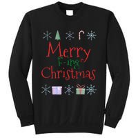 Merry Fucking (Fing) Christmas Funny Sarcastic Quote Sweatshirt