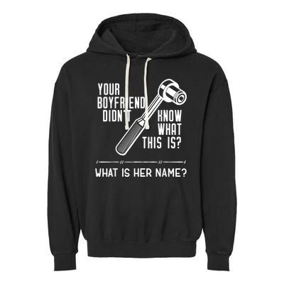Mechanic Fun For Car Mechanics And DIY Handyman Garment-Dyed Fleece Hoodie