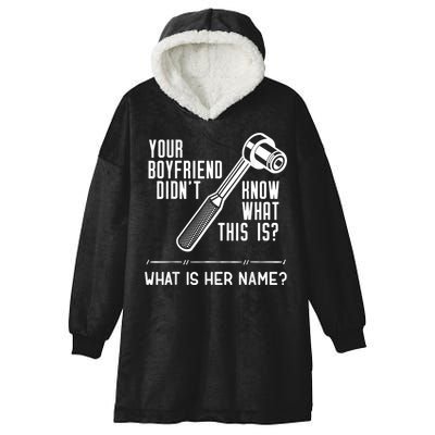 Mechanic Fun For Car Mechanics And DIY Handyman Hooded Wearable Blanket