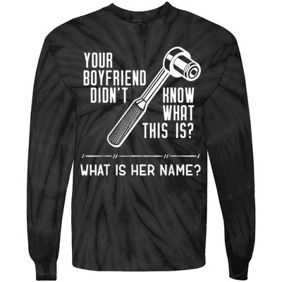 Mechanic Fun For Car Mechanics And DIY Handyman Tie-Dye Long Sleeve Shirt