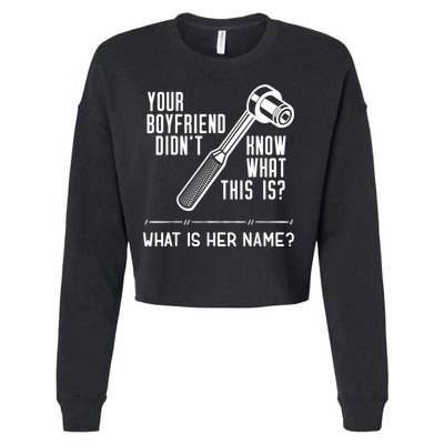 Mechanic Fun For Car Mechanics And DIY Handyman Cropped Pullover Crew