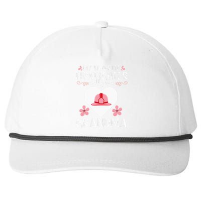 My Favorite Firefighter Calls Me Grandma Mom Women Cute Gift Snapback Five-Panel Rope Hat