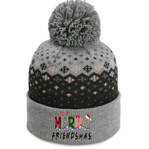 Merry Friendsmas Friends Christmas Matching Xmas Gift The Baniff Cuffed Pom Beanie