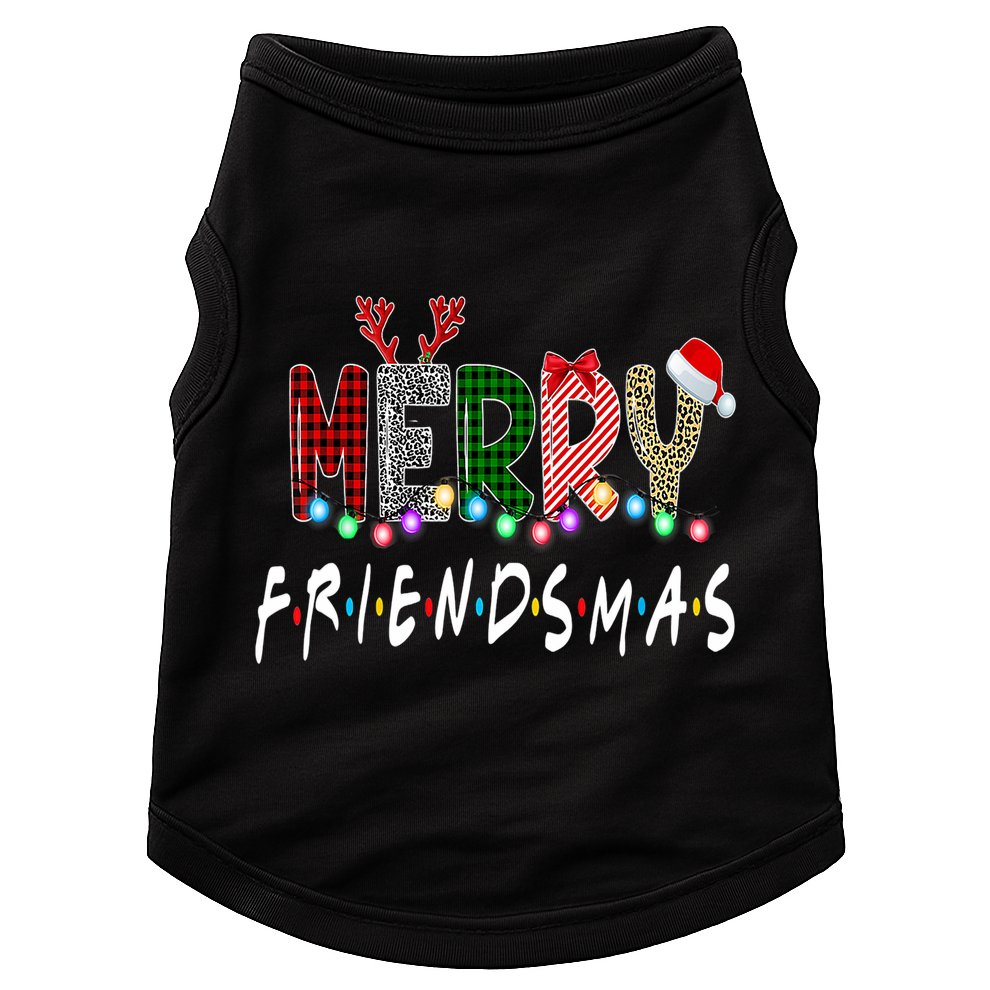 Merry Friendsmas Friends Christmas Matching Xmas Gift Doggie Tank