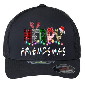 Merry Friendsmas Friends Christmas Matching Xmas Gift Flexfit Unipanel Trucker Cap