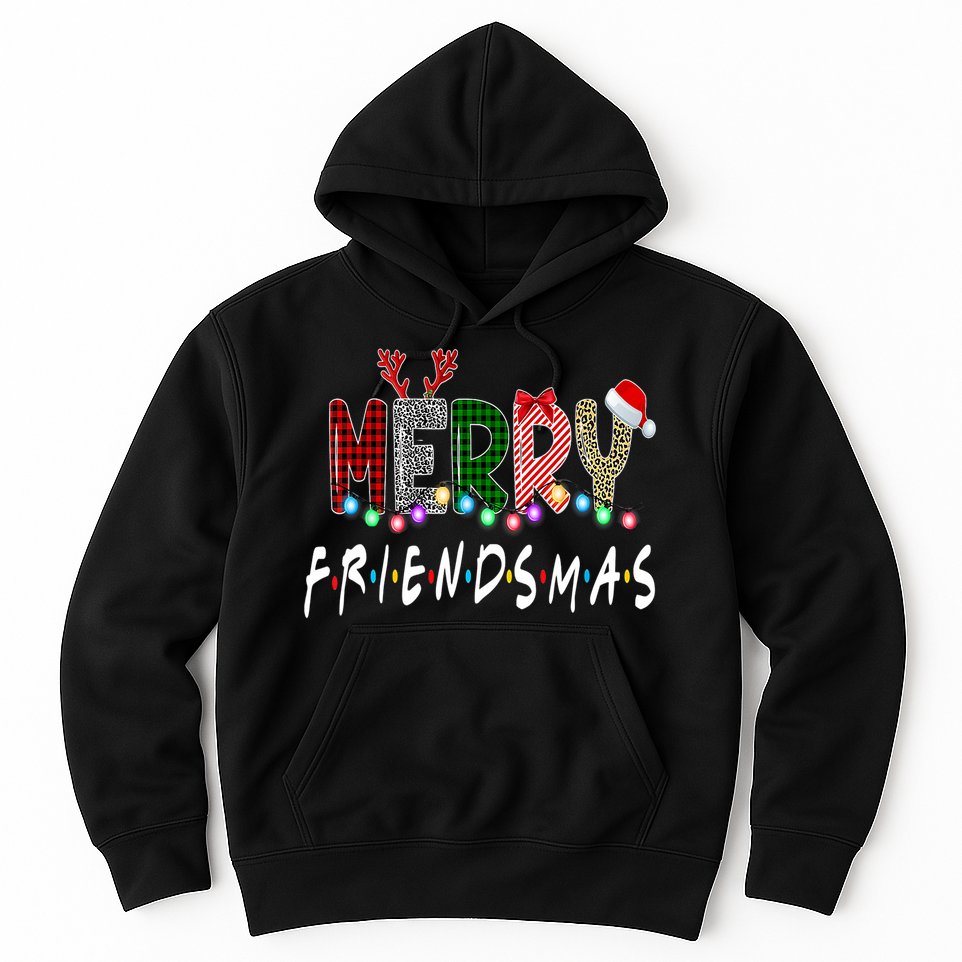 Merry Friendsmas Friends Christmas Matching Xmas Gift Hoodie