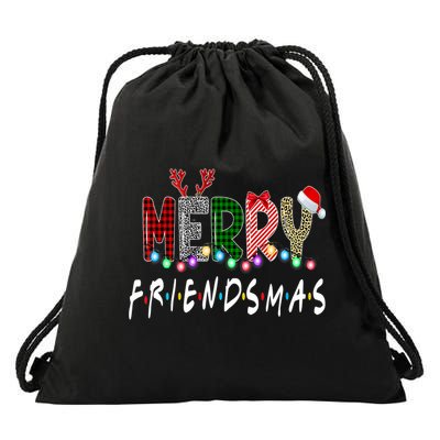 Merry Friendsmas Friends Christmas Matching Xmas Gift Drawstring Bag