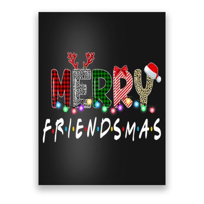 Merry Friendsmas Friends Christmas Matching Xmas Gift Poster