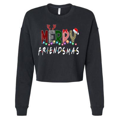 Merry Friendsmas Friends Christmas Matching Xmas Gift Cropped Pullover Crew