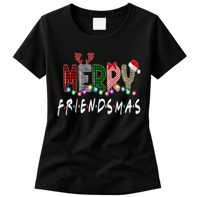 Merry Friendsmas Friends Christmas Matching Xmas Gift Womens T-Shirt