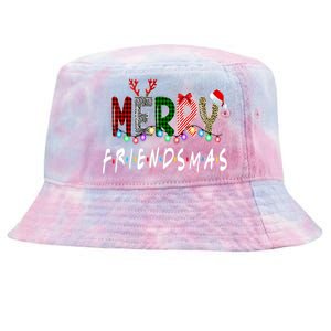 Merry Friendsmas Friends Christmas Matching Xmas Gift Tie-Dyed Bucket Hat