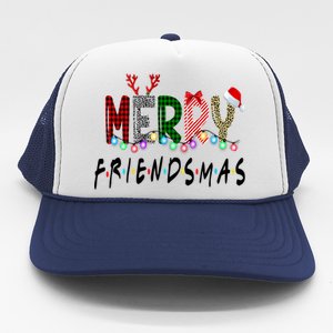 Merry Friendsmas Friends Christmas Matching Xmas Gift Trucker Hat