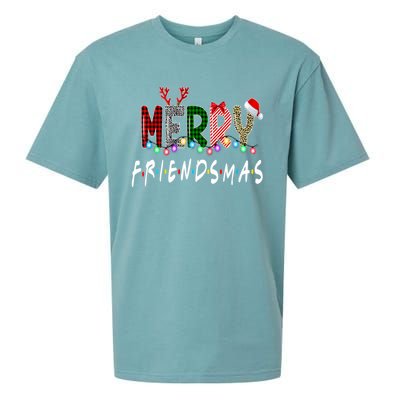 Merry Friendsmas Friends Christmas Matching Xmas Gift Sueded Cloud Jersey T-Shirt