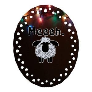 Meeeh Funny Farmer Ceramic Oval Ornament