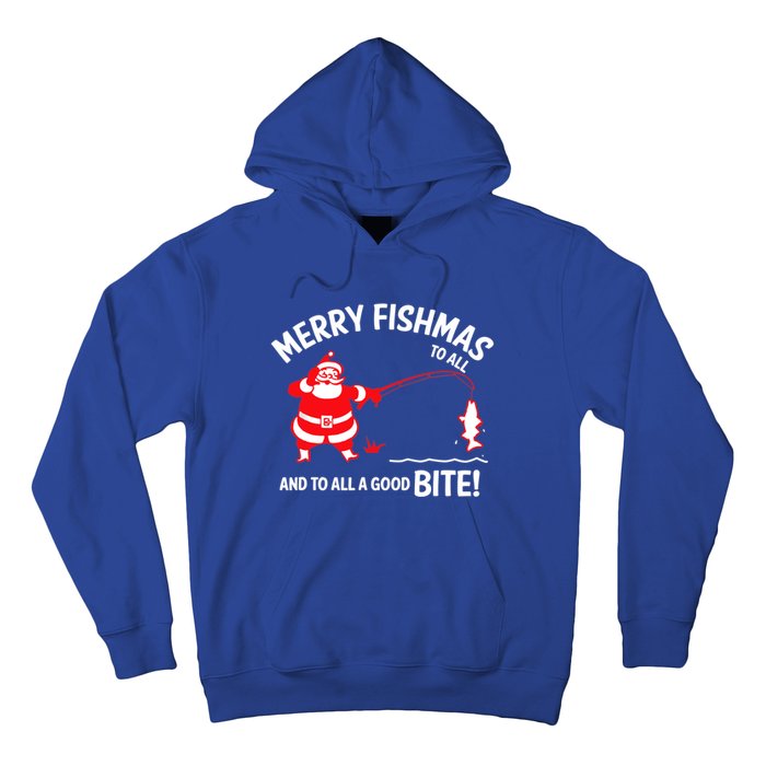 Merry Fishmas Funny Fish Fishing Fisher Christmas Xmas Cute Gift Hoodie