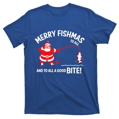 Merry Fishmas Funny Fish Fishing Fisher Christmas Xmas Cute Gift T-Shirt