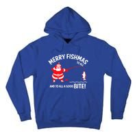 Merry Fishmas Funny Fish Fishing Fisher Christmas Xmas Cute Gift Tall Hoodie