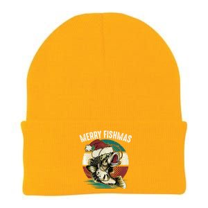 Merry Fishmas Funny Christmas Fishing Lover Fisherman Angler Knit Cap Winter Beanie